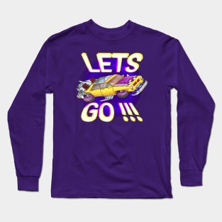 lets go travel rocket jet taxi Long Sleeve T-Shirt